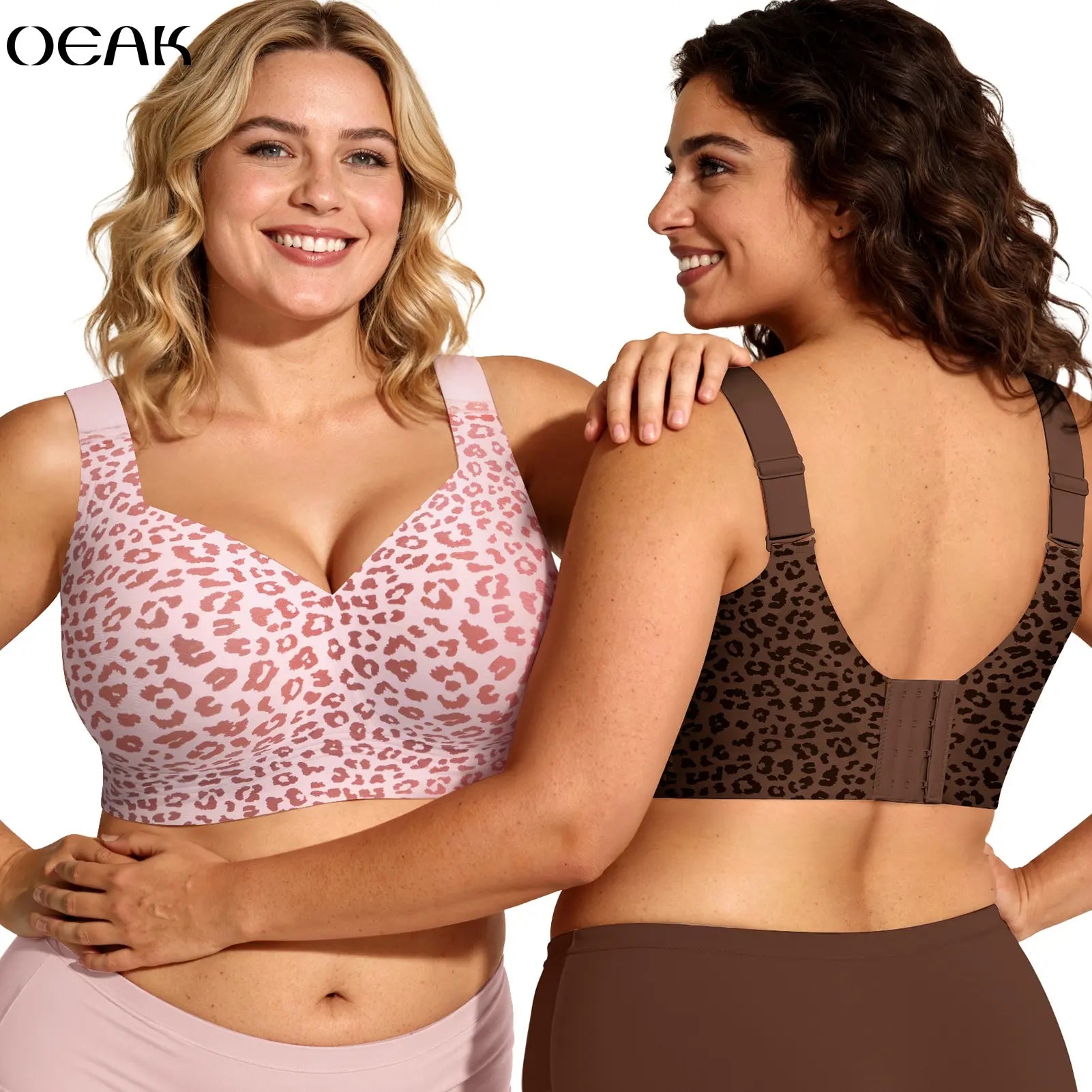 OEAK Women's Seamless Wireless Push-Up Bra - Ultimate Comfort and Support for Activewear
