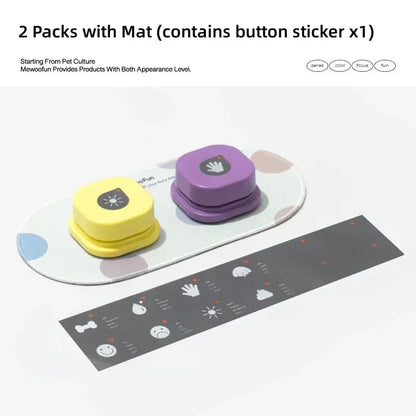 Recordable Dog Training Buttons and Mat for Enhanced Canine Communication and Training