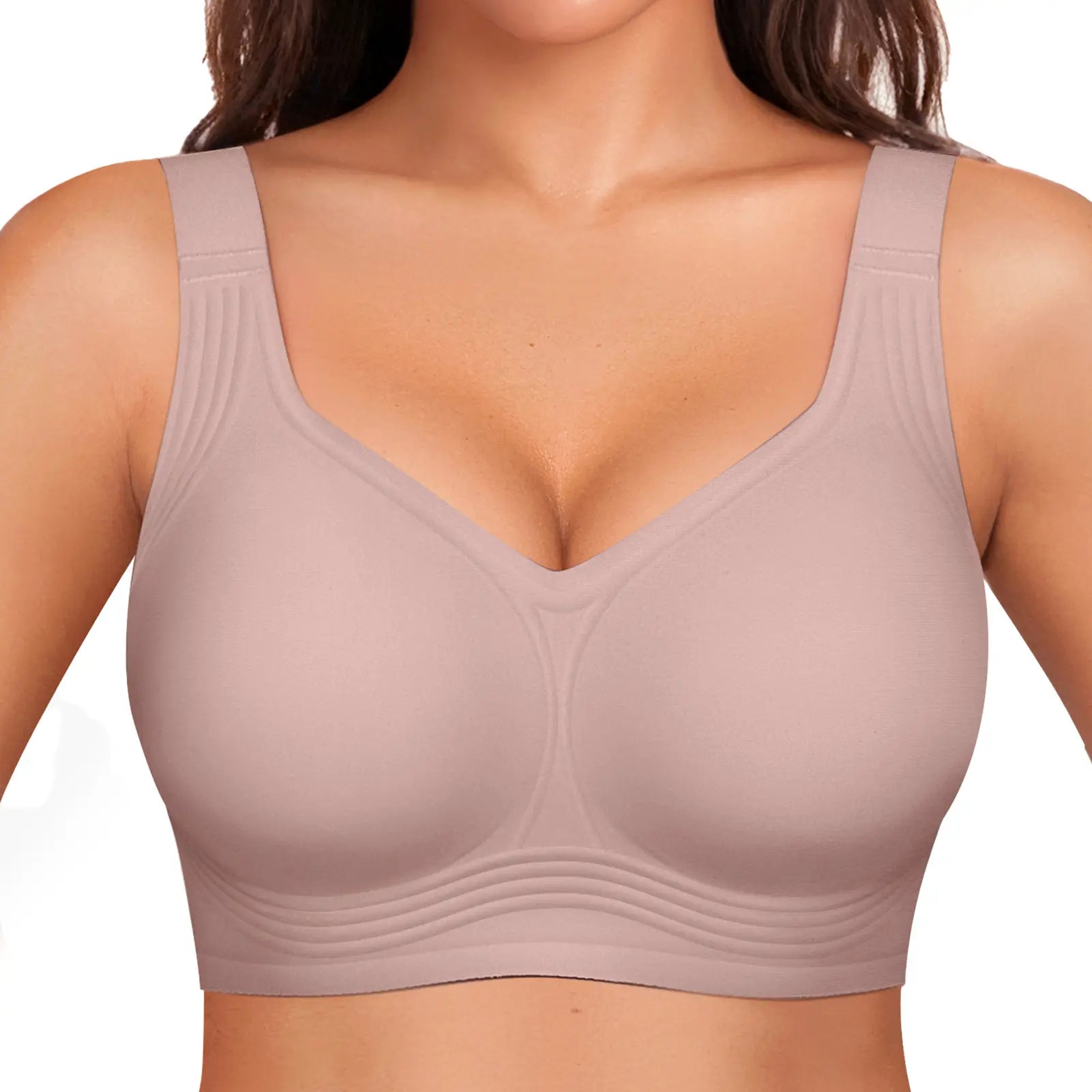 OEAK Women's Seamless Wireless Push-Up Bra - Ultimate Comfort and Support for Activewear