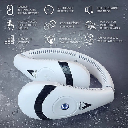 Alphacool Bladeless Neck Fan for Enhanced Comfort and Cooling Performance