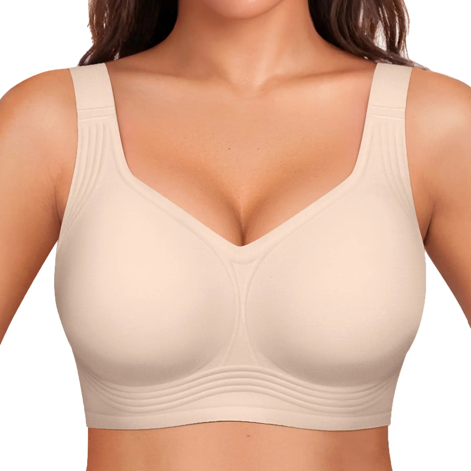 OEAK Women's Seamless Wireless Push-Up Bra - Ultimate Comfort and Support for Activewear