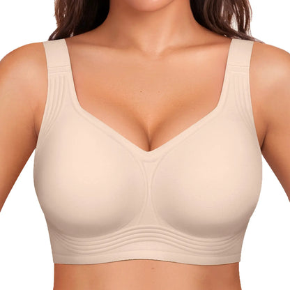 OEAK Women's Seamless Wireless Push-Up Bra - Ultimate Comfort and Support for Activewear