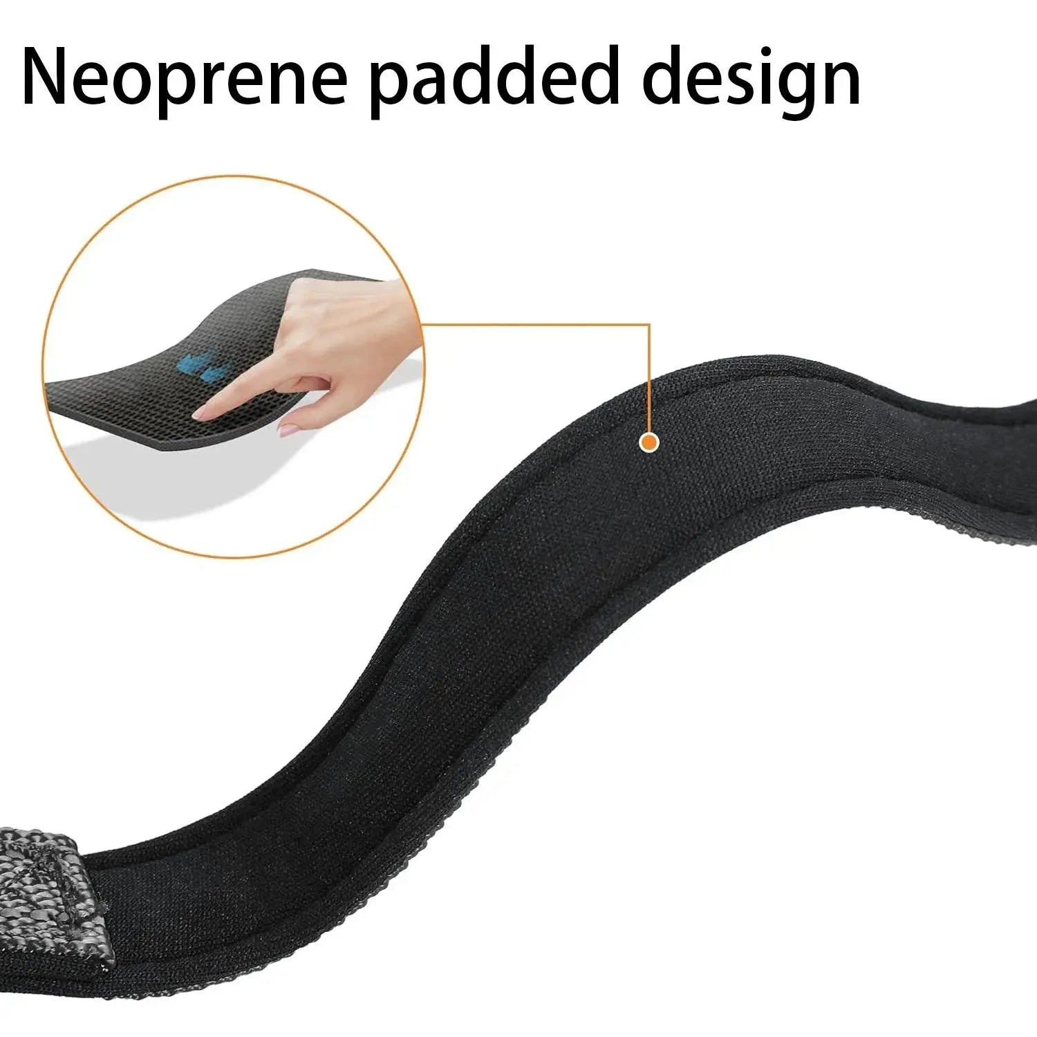 Premium Waterproof Dog Collar with Airtag Compatibility, Reflective Soft Padding, and Adjustable Safety Case for Large Breeds