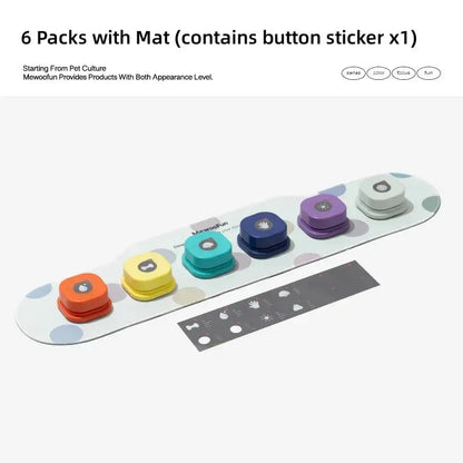 Recordable Dog Training Buttons and Mat for Enhanced Canine Communication and Training
