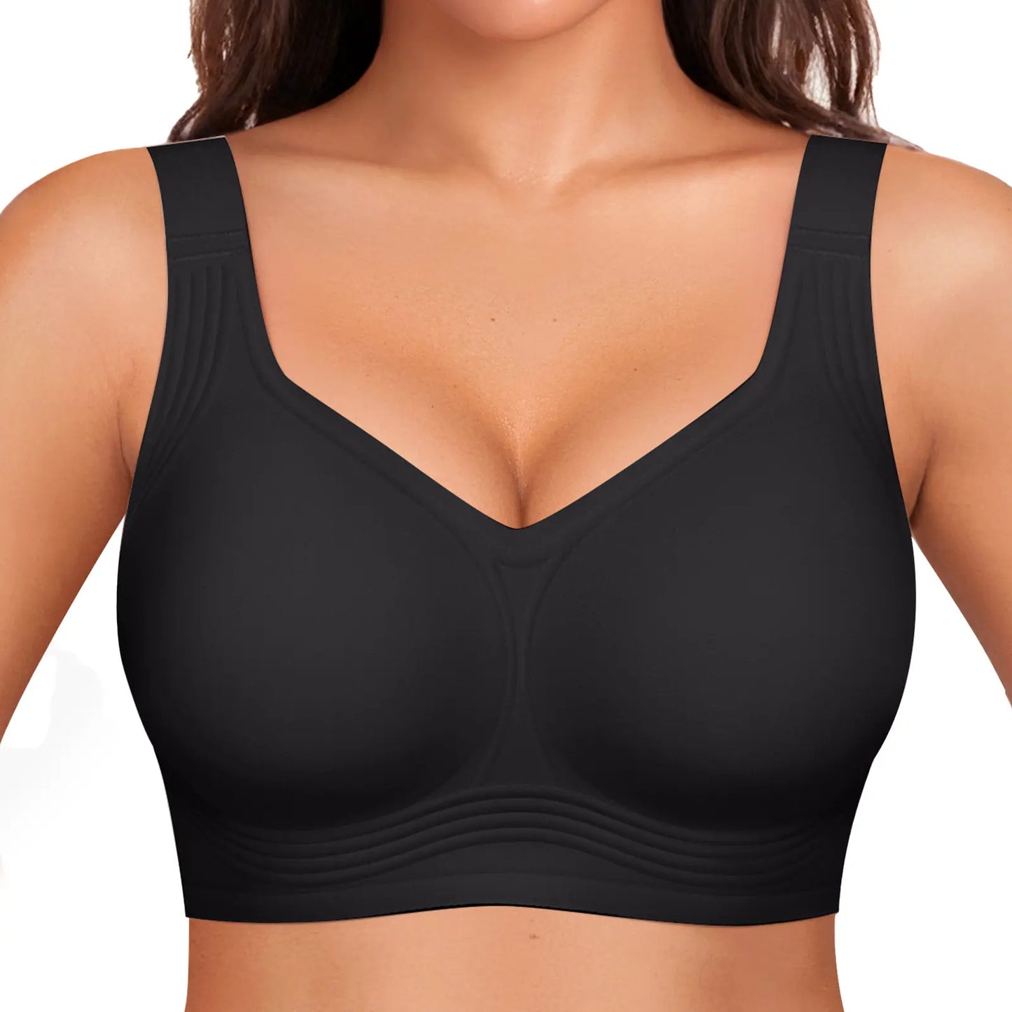 OEAK Women's Seamless Wireless Push-Up Bra - Ultimate Comfort and Support for Activewear