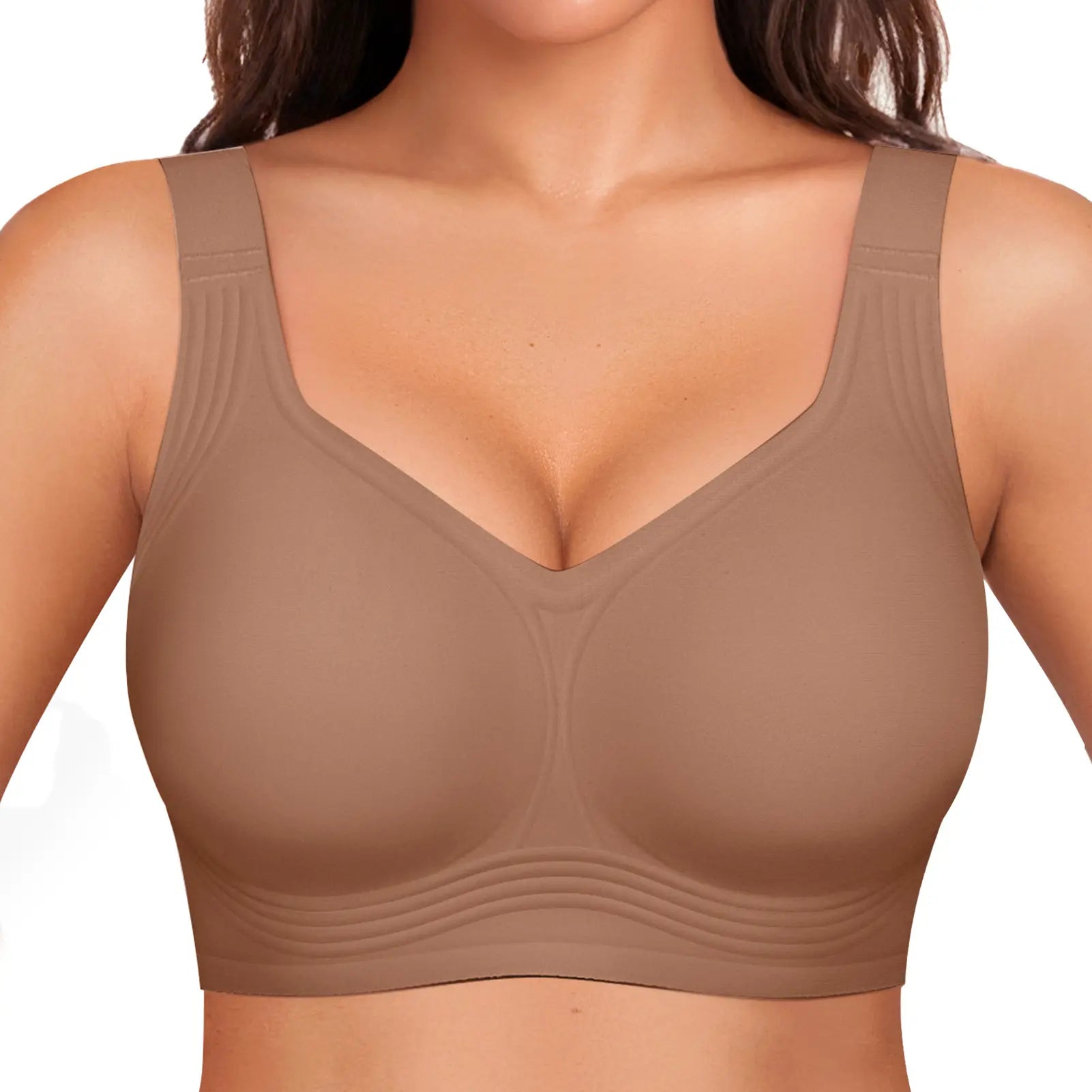 OEAK Women's Seamless Wireless Push-Up Bra - Ultimate Comfort and Support for Activewear