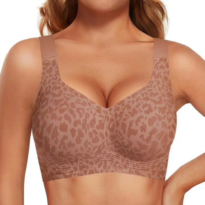 OEAK Women's Seamless Wireless Push-Up Bra - Ultimate Comfort and Support for Activewear