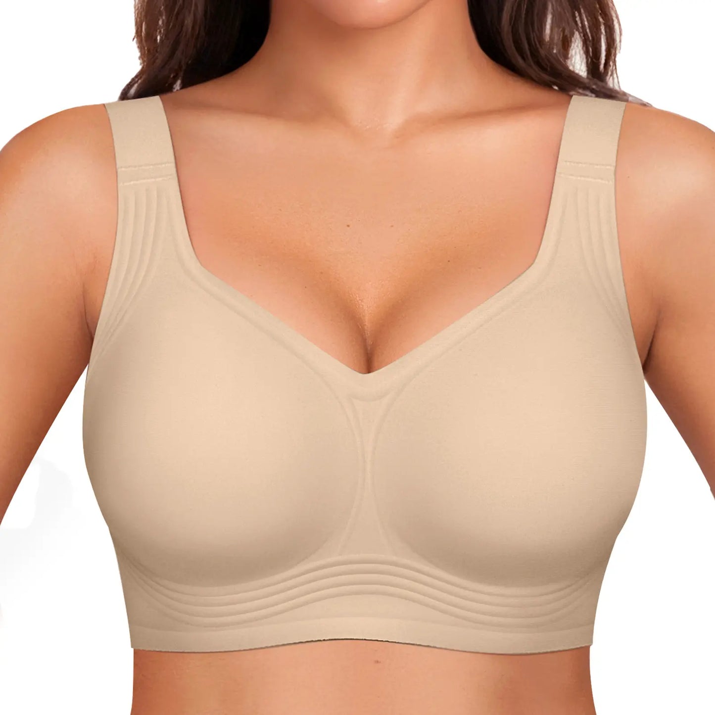 OEAK Women's Seamless Wireless Push-Up Bra - Ultimate Comfort and Support for Activewear