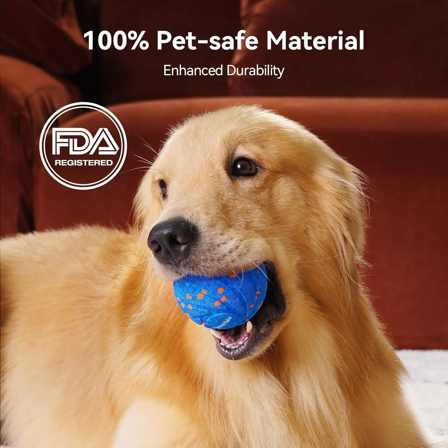 Smart Interactive Dog Toy - Wicked Ball AIR: Automatic Moving, Bouncing, and Rotating Waterproof E-TPU Ball for Medium to Large Breeds