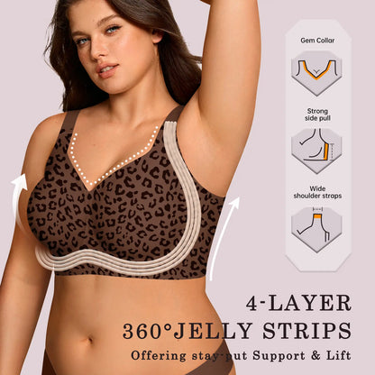 OEAK Women's Seamless Wireless Push-Up Bra - Ultimate Comfort and Support for Activewear