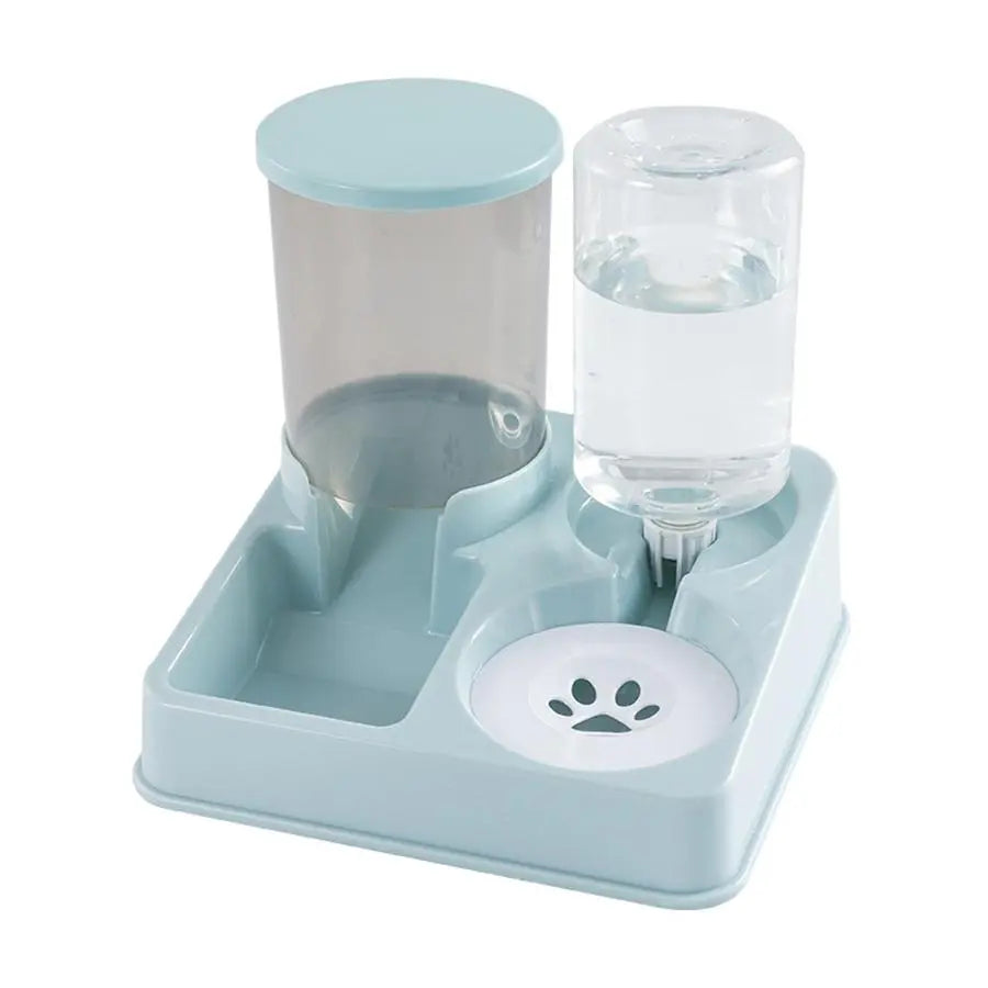 Automatic Dual-Incline Pet Food and Water Dispenser for Indoor Use