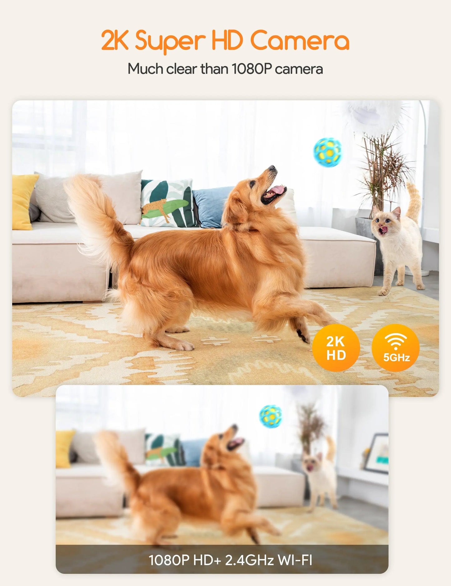 Meowant Dog Treat Dispenser with 2K HD Camera