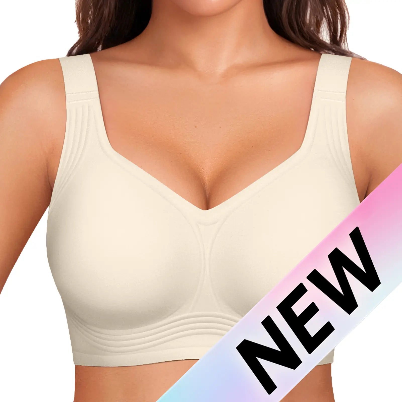 OEAK Women's Seamless Wireless Push-Up Bra - Ultimate Comfort and Support for Activewear